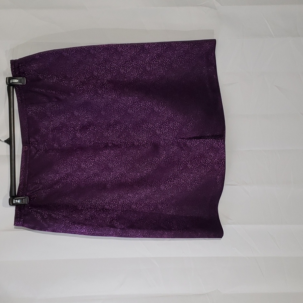 2 piece suit purple metallic blazer&skirt set size 22W. - Picture 9 of 13